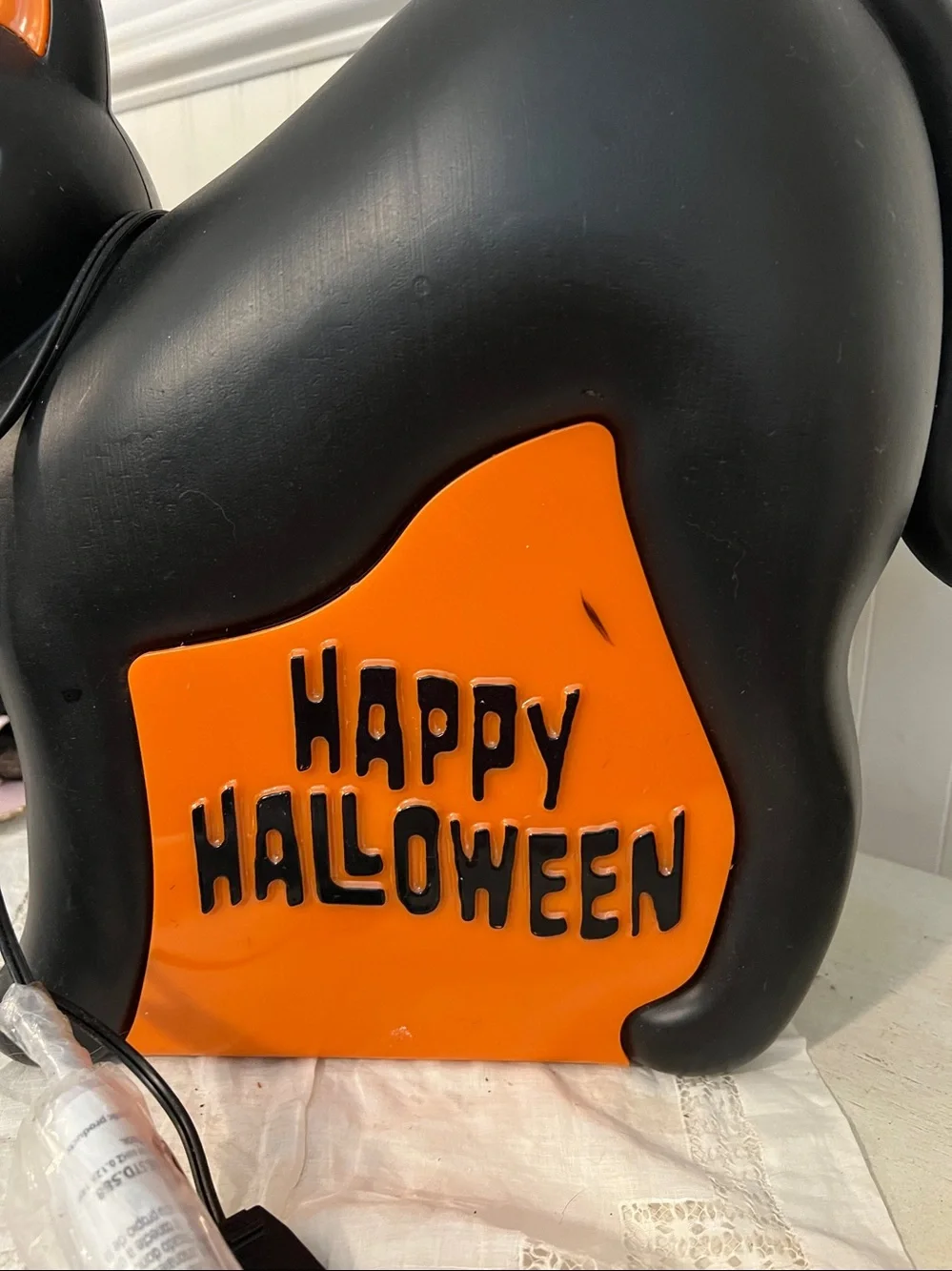 Black Cat Halloween Blow mold 13.5”